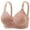 Pink, variant on Womens Comfortable Bras Push Up Lounge Support Bra for Sleep Wireless Bra, 50D, Beige