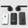 thumbnail image 3 of DESLOC D110 Plus with Lever Set Black Smart Lock, Keyless Entry Door Lock, 3 of 9