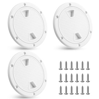 LhyBtm 6-Inch Round Boat Hatch (3-Pack) - Non-Slip, ABS Plastic, With Screws, For Deck Access