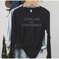 thumbnail image 5 of LOVE GOD AND LOVE PEOPLE Graphic Garment dyed T-Shirt, 5 of 6
