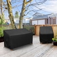 thumbnail image 7 of MR. COVER 2-Seater Patio Loveseat Cover, Patio Furniture Covers Waterproof, Heavy Duty Patio Sofa Cover with Air Vent, Fits up to 60"W x 35D" x 35"H, Anti-UV, Black, 7 of 7