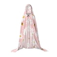 thumbnail image 7 of Honeii Daisy And Bee Print Poncho Cape, Cloak Coat, Snuggly Hooded Wearable Blanket, Hooded Cape For Teenagers,Halloween Costumes-Large, 7 of 7