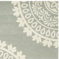 thumbnail image 4 of SAFAVIEH Bella Parker Medallion Geometric Wool Area Rug, Grey/Ivory, 10' x 14', 4 of 6