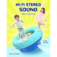 thumbnail image 3 of Auriculares Bluetooth iClever BTH18 para niños con luces LED 43H, color azul, 3 of 7