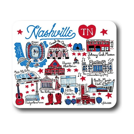 UPC: 0731969977866 | OTM Essentials Artist Series: Julia Gash Nashville Non-Skid Mouse Pad Multicolor (OP-MH-JG1-042)