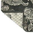 thumbnail image 6 of Mainstays 24 in x 36 in Black & White Floral Outdoor Scatter Rug, 6 of 9