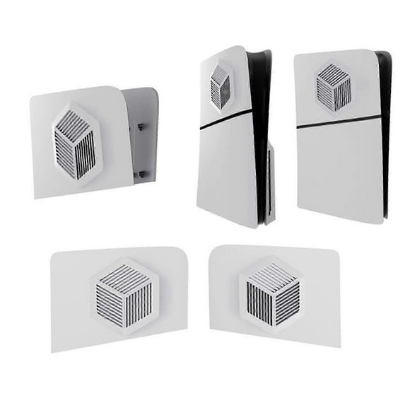 PS5 Slim Upper Cover Plates Compatible with PS5 Slim Disc Edition with Cooling Vents, ABS PS5 Slim Upper Cover/Faceplates/Shells