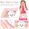 thumbnail image 6 of Kids Case for iPad 7th/8th/9th Generation 10.2 inch Shockproof Cover, 2 Layer Protection, with Built-in Stand & Shoulder Strap, 6 of 7