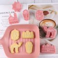 thumbnail image 2 of CNKOO 6Pcs/Set Chocolate Molds 3D Cartoon Press Type Easy Demoulding Non-stick Cake Decorating Reusable Biscuit Castle Moon Fondant Molds Baking Tool, 2 of 8
