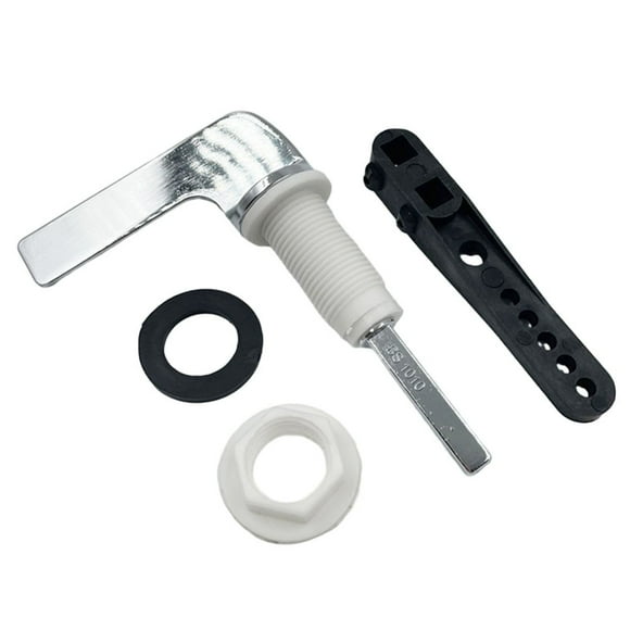 WinWay Toilet Tank Lever Toilet Flush Handle Decorative Toilet Handle Replacement Kit Tank Zinc Alloy Metal Toilet Flush Handle Lever