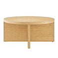 thumbnail image 3 of Modway Silas Round Wood Coffee Table in Natural, 3 of 8