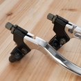 thumbnail image 4 of Izquierda Derecha 7/8 "22mm Embrague Freno Palancas Baja Mini Bike Dirt Bike Motor Motocross Motocicleta Plata, 4 of 5