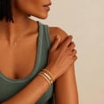 thumbnail image 2 of 925 Sterling Silver Bracelets for Women Stack, 14K Gold Plated Bangle Cuff Jewelry Set Trendy, Adjustable Tennis Knot Twisted Bracelet for Wrist Essentials Women Fashion Gifts, 2 of 14