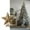 GD.Gold, variant on Metallic Beaded Christmas Tree Topper, 6 Inch 3D Five-Pointed Star with Glitter Finish - Rustproof Metal & Plastic Holiday Decor Rose Gold