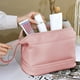 thumbnail image 5 of Neceser grande impermeable de doble capa, organizador de viaje con compartimentos con cremallera para artículos de tocador y maquillaje, ideal como estuche portátil Aestivo | Rosa | AESTIVO, 5 of 6