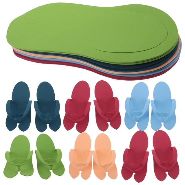 WEUVEB 12 Pares De Zapatillas Desechables Eva Para Invitados Y Uso En Casa O Salón