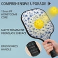 thumbnail image 4 of Pickleball Paddles Set,Pioneer Flower Floral Print Pattern Fiberglass Surface Pickleball Racket Set with 2 Indoor Outdoor Pickleball Balls and Pickleball Bag,Pickle-ball Equipment, 4 of 6