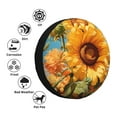 thumbnail image 3 of Bingfone Sunflower Blue Sky Spare Tire Cover Weatherproof Universal Wheel Protectors for RV Camper Travel Trailer SUV Truck-15 inch, 3 of 8