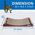 thumbnail image 2 of ScratchMe Cat Scratcher Cardboard Lounge Bed with Bell Ball Toy, 2 of 7