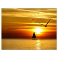 thumbnail image 2 of Design Art - Bright Yellow Beach with Birds, 2 of 3