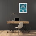 thumbnail image 3 of Zarris, Chariklia 12x14 White Modern Wood Framed Museum Art Print Titled - Graphic Damask I, 3 of 4