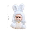thumbnail image 2 of Wizlet 7in Cute Rabbit Stuffed Animal Plush Toys, Suitable For Giving As Gifts. They Are Made Of Safe Materials, Birthday Christmas Valentine's Day Gifts for Kids Girlfriend (Purple), 2 of 5