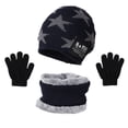 thumbnail image 2 of Sales 2026 Under $5 Dark blue Unisex Warm Hat Gloves Kit GIJNRIUIUA Boys and Scarf Hat Three Girls Knit Windproof Warm Thicken Cap Gloves Winter Hats, 2 of 4