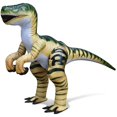 thumbnail image 1 of Juguete inflable con forma de dinosaurio Jet Creations Velociraptor de 1,5 m, color verde, 1 of 7