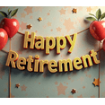 thumbnail image 4 of Happy Retirement Banner with Apple Decor Background Party Decors Retirement Celebration Photography Props Backdrop Decorations, 4 of 4
