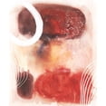 thumbnail image 2 of Borges, Victoria 12x14 Black Ornate Wood Framed with Double Matting Museum Art Print Titled - Peach Pit II, 2 of 4