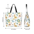 thumbnail image 5 of Cauagu Scandinavian Africa Print Women Large Capacity Tote Bag - Casual Shoulder Bag Fashion Handbag Shopping Bag Daily Bag Hobo Bags for Travel Work and Shopping, 5 of 8