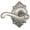 Satin Nickel, variant on Schlage F10FLA605BRK Flair Passage Door Lever Set - Brass