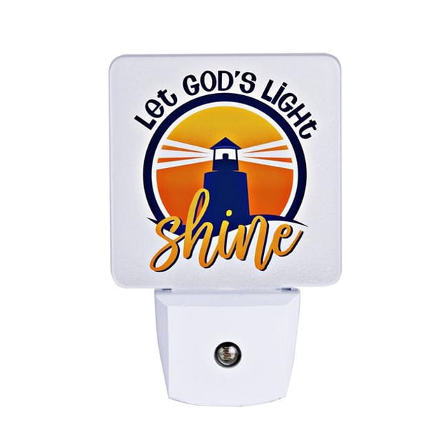 Dexsa 2128 4.5 x 3 in. Night Light, Let Gods Light Shine Let Your Light Shine