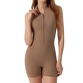thumbnail image 1 of asddcavvf Bikini Sets for Women Seamless Yoga Bodysuit With Zipper Back Butt Lifting Design Two Soft, 1 of 6