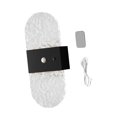 thumbnail image 4 of Aplique pared moderno, ajustable, inalámbrico, acrílico, LED, lámpara pared, para noche, escalera, cocina, baño, interior. Negro, 4 of 7