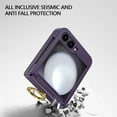 thumbnail image 7 of Dteck for Samsung Galaxy Z Flip 5 Case with Screen Protector, Hinge Protection with Ring Holder All-Inclusive Shockproof Cover for Samsung Galaxy Z Flip5 5G,Deep Purple, 7 of 7