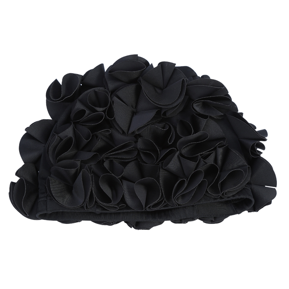 Flower Swim Hat,Bathing Cap Women Children Retro Floral Flower Fashion Elastic Swiming Hat Long Hair Swim Bathing Cap
