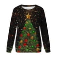 thumbnail image 4 of VgaVtl Funny Christmas Sweatshirts for Women Casual Long Sleeve Womens Sweatshirts Plus Size Festivals Graphic Sweatshirt,Red M, 4 of 4