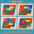 thumbnail image 4 of Wooden Puzzle Blocks Geometric Tangram Brain Teasers Jigsaw Educational Toys, 4 of 5