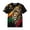 Brown, variant on Bibifish Mens T-Shirt Jamaica Lion Print Crew Neck Short Sleeve Tshirts National Pride Themed Casual Wear Tee