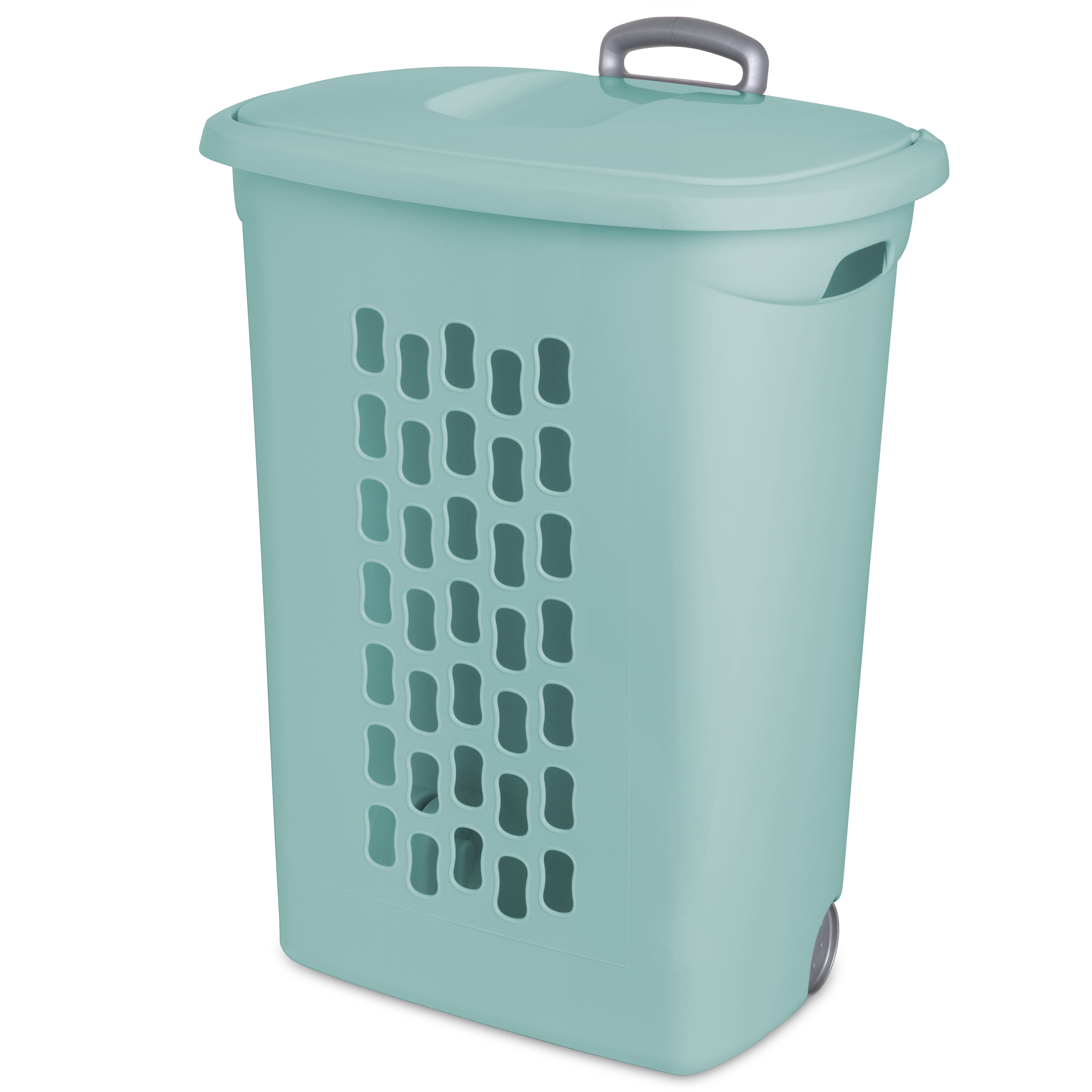 Sterilite Wheeled Hamper Aqua Ocean Walmart