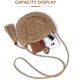 thumbnail image 3 of Bolso de hombro de paja para mujer, bolso de playa, bolso cruzado para mujer con borlas, bolso de rafia tejido, bolso de playa de verano, bolso de compras redondo para viajes, trabajo,, 3 of 5