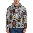 thumbnail image 2 of Bingfone Bright Insects Men'S Drawstring Hoodie Long Sleeve Pocket Sweatshirts-Medium, 2 of 9