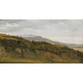 thumbnail image 3 of Fritz Petzholdt 18x11 Black Modern Framed Museum Art Print Titled - German Landscape with View Towards a Broad Valley (ca. 1829-30), 3 of 5