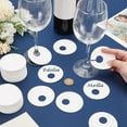 thumbnail image 3 of 150pcs Paper Wine Glass Blank Goblet Marker Flat Round White 70x0.5mm Inner Diameter: 20mm, 3 of 9