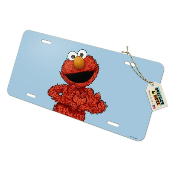 Sesame Street Vintage Elmo Novelty Metal Vanity Tag License Plate