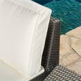 thumbnail image 3 of Santa Cruz Outdoor 10 Seater Wicker Sectional Sofa Set with Cushions Gray/White, 3 of 13