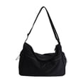 thumbnail image 2 of Bolso bandolera de mujer de color liso con diseño multibolsillos: bolso de hombro ligero de nailon para ir al trabajo, uso diario informal y viajes., 2 of 6