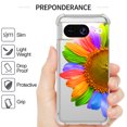 thumbnail image 7 of CoverON Phone Design For Google Pixel 8 Case, Clear Flexible Soft Rubber Slim TPU Cover, SunFlower, 7 of 7
