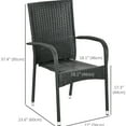 thumbnail image 3 of Set of 2 - Soft cushioned - Outdoor dining - Add style to patio furniture, 3 of 5